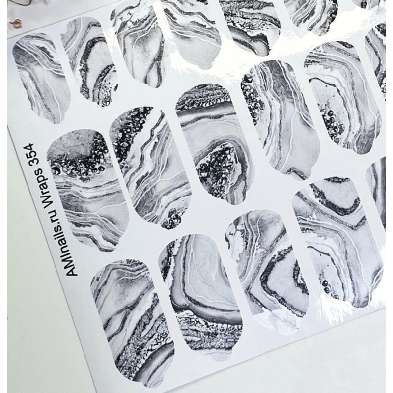 Nagelfolie 354 Nail Wraps für Maniküre AMINAILS-NAIL WRAPS SELBSTKLEBEND-Double Beauty Shop