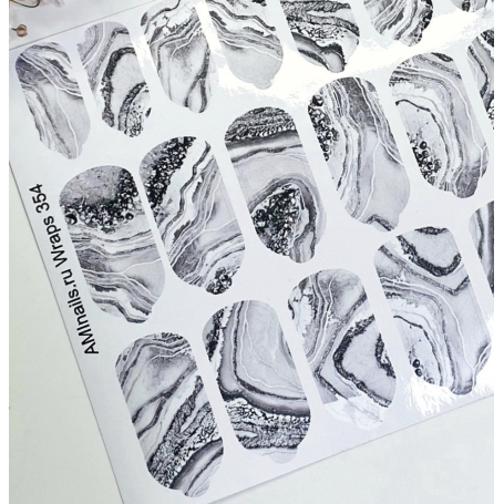 Nagelfolie 354 Nail Wraps für Maniküre AMINAILS