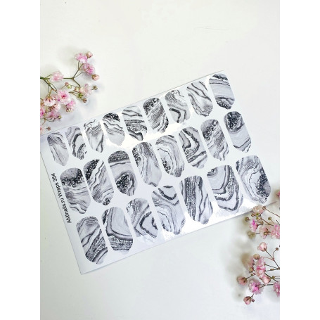 Nagelfolie 354 Nail Wraps für Maniküre AMINAILS