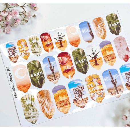 Nagelfolie 367 Nail Wraps für Maniküre AMINAILS