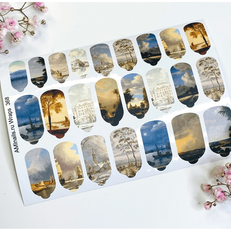 Nagelfolie 368 Nail Wraps für Maniküre AMINAILS-NAIL WRAPS SELBSTKLEBEND-Double Beauty Shop