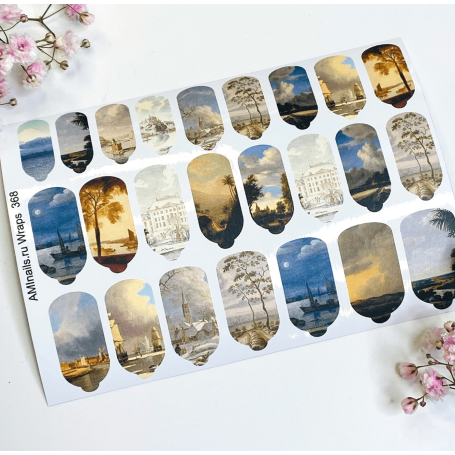 Nagelfolie 368 Nail Wraps für Maniküre AMINAILS