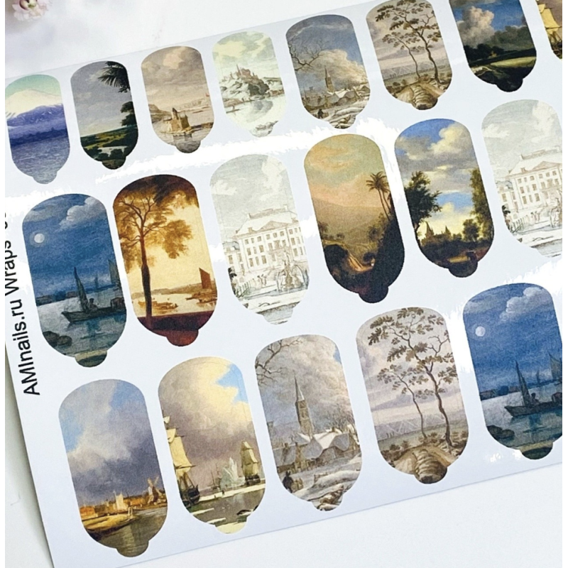 Nagelfolie 368 Nail Wraps für Maniküre AMINAILS-NAIL WRAPS SELBSTKLEBEND-Double Beauty Shop