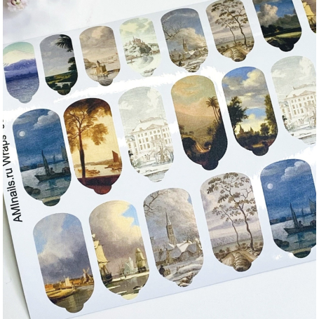 Nagelfolie 368 Nail Wraps für Maniküre AMINAILS