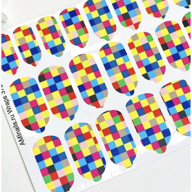 Nagelfolie 372 Nail Wraps für Maniküre AMINAILS