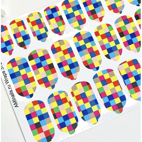 Nagelfolie 372 Nail Wraps für Maniküre AMINAILS