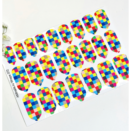 Nagelfolie 372 Nail Wraps für Maniküre AMINAILS