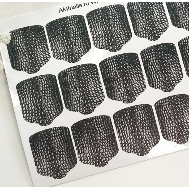 Nagelfolie 387 Nail Wraps für Pediküre AMINAILS-NAIL WRAPS SELBSTKLEBEND-Double Beauty Shop