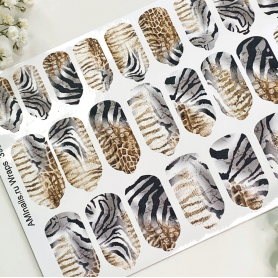 Nagelfolie 395 Nail Wraps für Maniküre AMINAILS