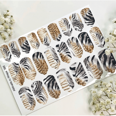 Nagelfolie 395 Nail Wraps für Maniküre AMINAILS