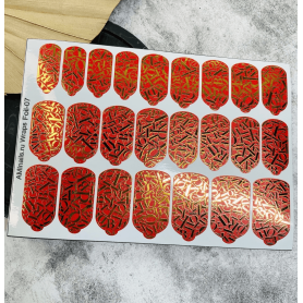 Nagelfolie 07 Foil Nail Wraps für Maniküre AMINAILS 2