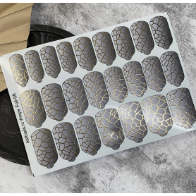 Nagelfolie 08 Foil Nail Wraps für Maniküre AMINAILS 2