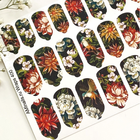 Nagelfolie 400 Nail Wraps für Maniküre AMINAILS