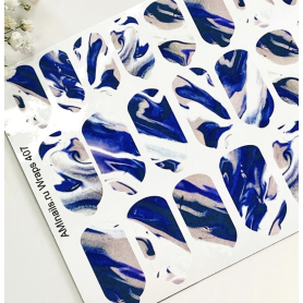 Nagelfolie 407 Nail Wraps für Maniküre AMINAILS