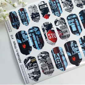 Nagelfolie 415 Nail Wraps für Maniküre AMINAILS