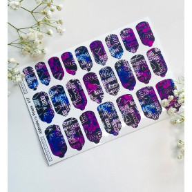 Nagelfolie 417 Nail Wraps für Maniküre AMINAILS 2