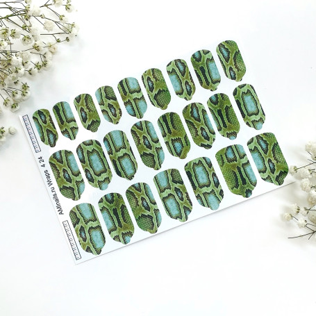 Nagelfolie 424 Nail Wraps für Maniküre AMINAILS