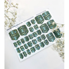 Nagelfolie 428 Nail Wraps für Pediküre AMINAILS 2