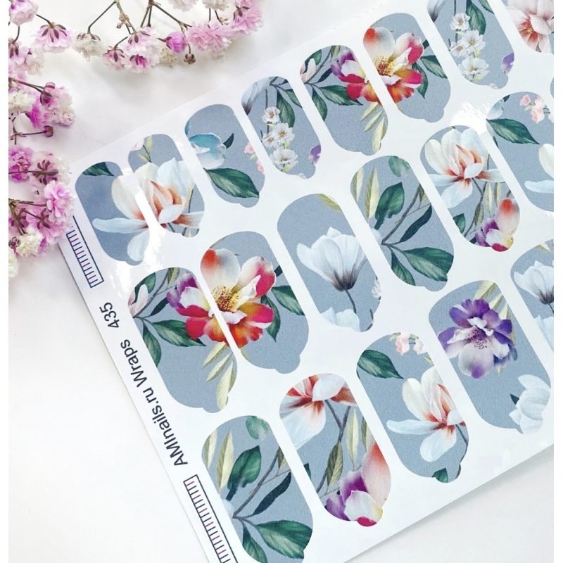 Nagelfolie 435 Nail Wraps für Maniküre AMINAILS-NAIL WRAPS SELBSTKLEBEND-Double Beauty Shop