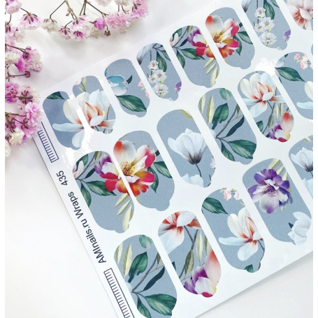 Nagelfolie 435 Nail Wraps für Maniküre AMINAILS