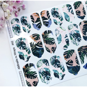 Nagelfolie 442 Nail Wraps für Maniküre AMINAILS