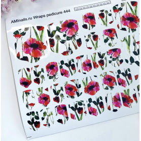 Nagelfolie 444 Nail Wraps für Pediküre AMINAILS