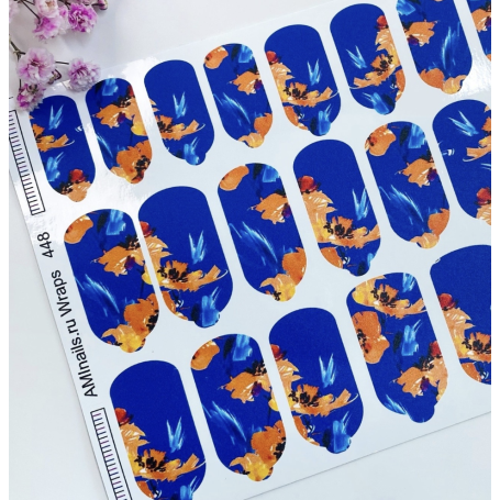 Nagelfolie 448 Nail Wraps für Maniküre AMINAILS