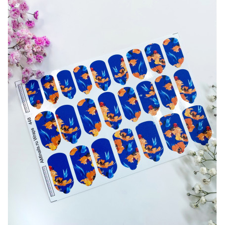 Nagelfolie 448 Nail Wraps für Maniküre AMINAILS