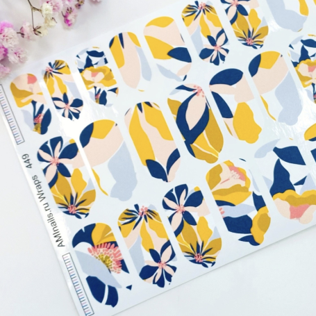 Nagelfolie 449 Nail Wraps für Maniküre AMINAILS