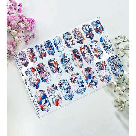 Nagelfolie 452 Nail Wraps für Maniküre AMINAILS