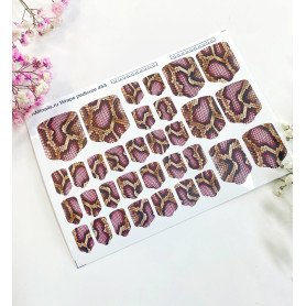 Nagelfolie 453 Nail Wraps für Pediküre AMINAILS 2