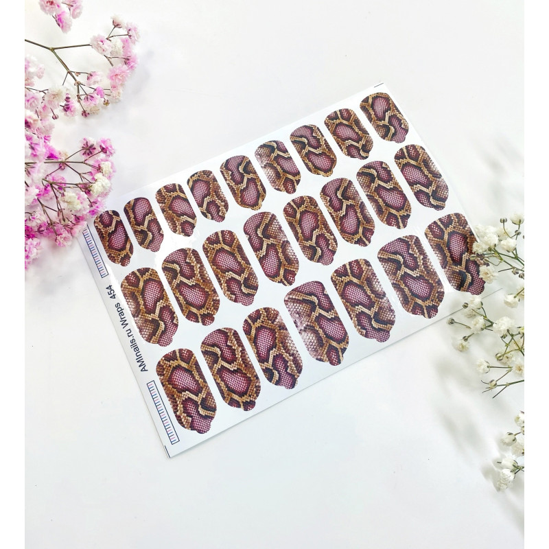 Nagelfolie 454 Nail Wraps für Maniküre AMINAILS-NAIL WRAPS SELBSTKLEBEND-Double Beauty Shop