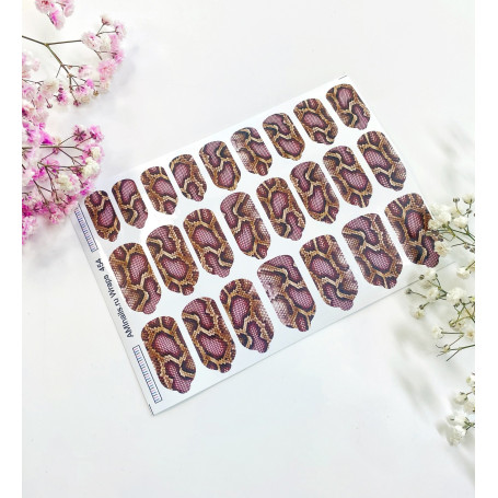 Nagelfolie 454 Nail Wraps für Maniküre AMINAILS