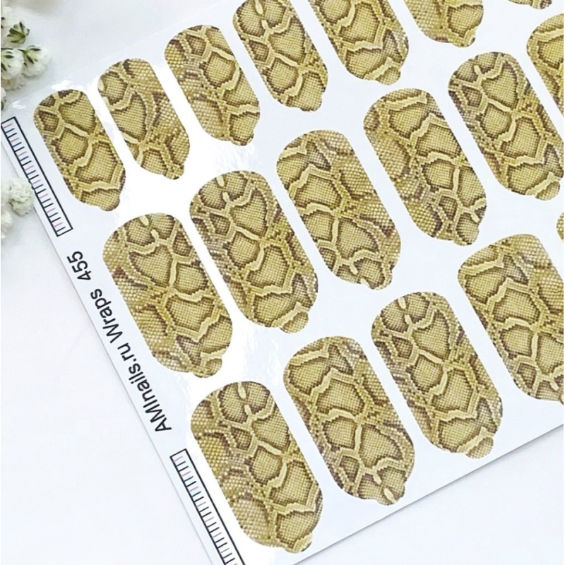 Nagelfolie 455 Nail Wraps für Maniküre AMINAILS-NAIL WRAPS SELBSTKLEBEND-Double Beauty Shop