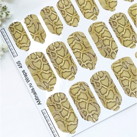 Nagelfolie 455 Nail Wraps für Maniküre AMINAILS