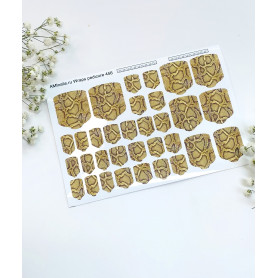 Nagelfolie 456 Nail Wraps für Pediküre AMINAILS 2