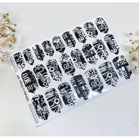 Nagelfolie 460 Nail Wraps für Maniküre AMINAILS