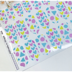 Nagelfolie 464 Nail Wraps für Maniküre AMINAILS