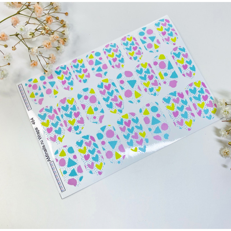 Nagelfolie 464 Nail Wraps für Maniküre AMINAILS-NAIL WRAPS SELBSTKLEBEND-Double Beauty Shop