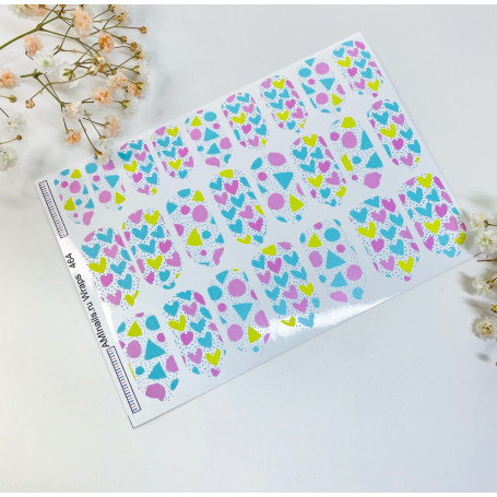 Nagelfolie 464 Nail Wraps für Maniküre AMINAILS