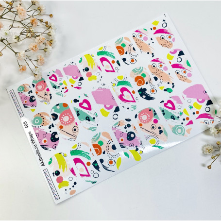 Nagelfolie 465 Nail Wraps für Maniküre AMINAILS