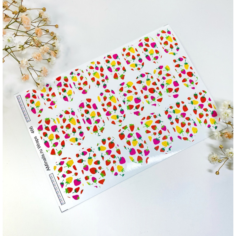 Nagelfolie 466 Nail Wraps für Maniküre AMINAILS-NAIL WRAPS SELBSTKLEBEND-Double Beauty Shop