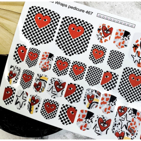 Nagelfolie 467 Nail Wraps für Pediküre AMINAILS