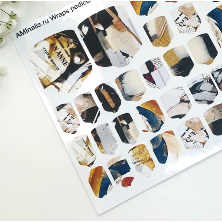 Nagelfolie 470 Nail Wraps für Pediküre AMINAILS