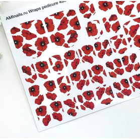 Nagelfolie 483 Nail Wraps für Pediküre AMINAILS