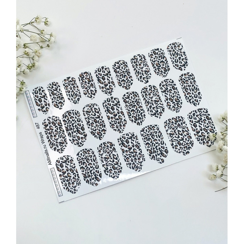 Nagelfolie 487 Nail Wraps für Maniküre AMINAILS-NAIL WRAPS SELBSTKLEBEND-Double Beauty Shop