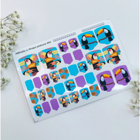 Nagelfolie 493 Nail Wraps für Pediküre AMINAILS 2