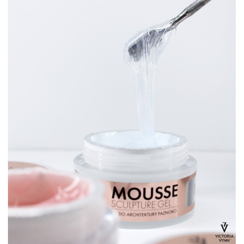 01 Crystal Glass - MOUSSE SCULPTURE GEL 15 ml Victoria Vynn-GELE-Double Beauty Shop