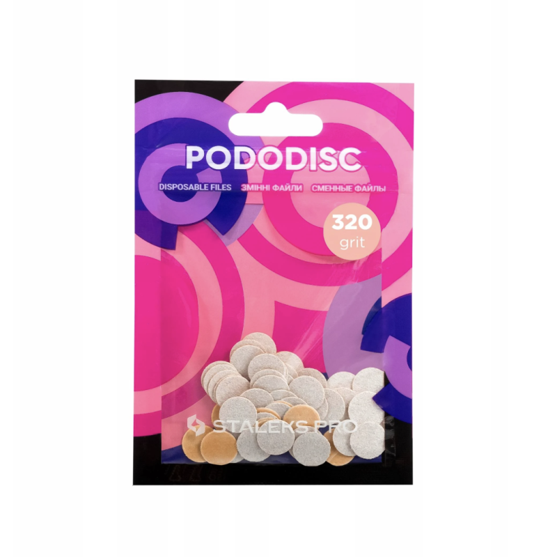 50 x Ersatz Schleifpapier PODODISC XS 10mm (PDF-10) STALEKS PRO-PODO DISK-Double Beauty Shop