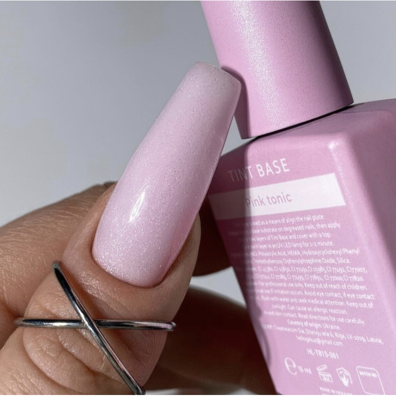 PINK TONIC - Tint Base Coat 15ml HEYLOVE-HEYLOVE-Double Beauty Shop